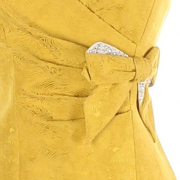 Kay Unger Silk/Cotton Blend Sheath Cocktail Dress- Sz. 2 - Picture 4 of 7